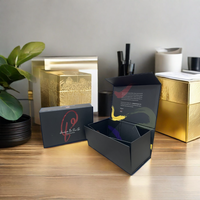 Boîte cadeau de luxe personnalisée avec estampage à chaud doré, en carton pliable de haute qualité, pour l'expédition de sous-vêtements, avec fermeture magnétique