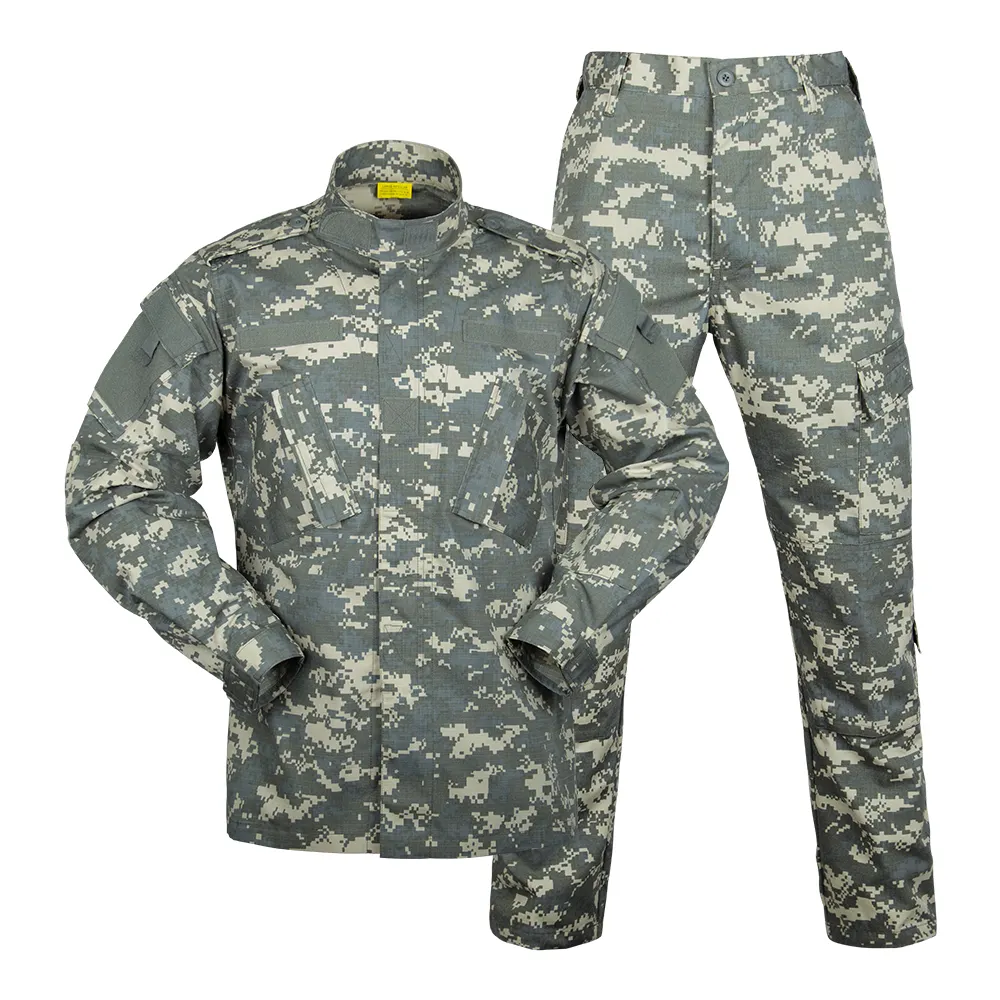 Conjunto de traje de camuflaje, uniforme de combate usado