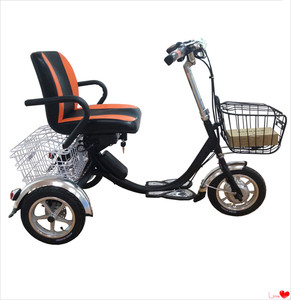 Tricycle électrique à trois roues pour adultes, certifié ce en vente, freins <span class=keywords><strong>yeo</strong></span>, scooter avec attelle arrière - Product Image 4