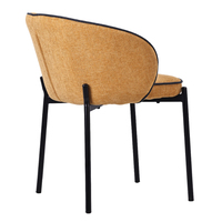 Muestra Gratuita de Sillas de Comedor de Lujo con Diseño Moderno, Tapizadas en Tela, Respaldo Completo, Estilo Arqueado, de China Alibaba