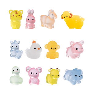 Figuras de Animales del Zodiaco en Miniatura de Resina, Adornos Lindos para Coche o Escritorio - Product Image 5
