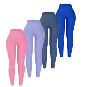 Multi Colors Butt Compression Stretch Compression Seamless Running Yoga Pants Seamless Training Leggings - Product Image 1