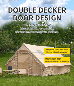 Carpa Inflable de Algodón Impermeable para Exteriores, de Gran Tamaño, para 4-5 Personas, Ideal para Viajes y Senderismo Familiares - Product Image 4