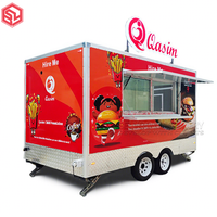 Remorque de concession de crème glacée personnalisée Équipement de cuisine complet Station de boisson Entreposage à froid pour aliments Bonbons Aluminium durable