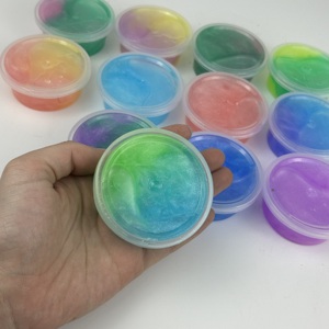 Kit de slime galaxie anti-stress extensible et scintillant, 12 pièces, couleurs mélangées, effet cristal, vente chaude - Product Image 3