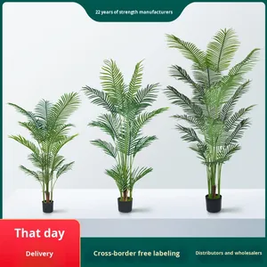 Ornement de plante artificielle <span class=keywords><strong>en</strong></span> <span class=keywords><strong>pot</strong></span>, tournesol vert <span class=keywords><strong>en</strong></span> plastique haute simulation avec perles, 100-200 cm, pour décoration de salon et de maison - Product Image 2