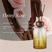 Diffuseur de parfum en verre personnalisé et économique avec bâtonnets en rotin, désodorisant longue durée pour voiture et salle de bain