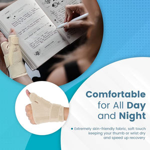 Transpirable órtesis de <span class=keywords><strong>muñeca</strong></span> refuerzo del <span class=keywords><strong>pulgar</strong></span> deporte <span class=keywords><strong>muñeca</strong></span> soporte ajustable dedo Protector soporte funda protectora - Product Image 5
