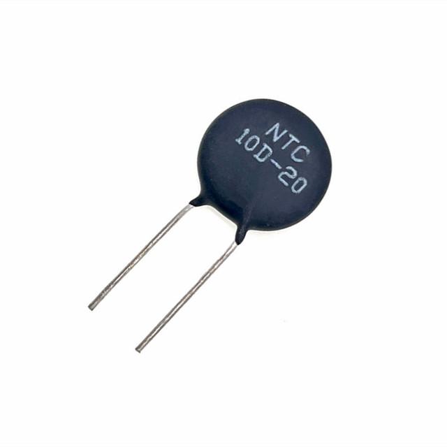 MF72 Power NTC Thermistor 10D-20 2800K B Value 6A Current Plug-in Lead High Power Surge Protection for Power Supplies