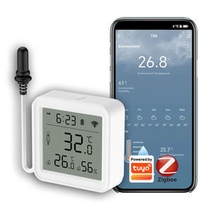 Sensor de Temperatura y Humedad Zigbee, Monitoreo por Aplicación Tuya, Termómetro e Higrómetro Inteligente para Plantas, Acuarios y Bodegas - Product Image 1