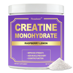 Suplemento Deportivo Vegano de Marca Privada OEM Sin Azúcar, Creatina Monohidrato Micronizada con Sabor a Frambuesa y Limón - Product Image 1