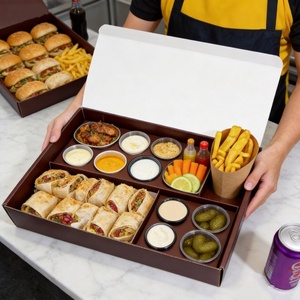 Caja de Embalaje al por Mayor para Hamburguesas, Sándwiches, Comida para Llevar, Entrega a Domicilio, Shawarma - Product Image 1