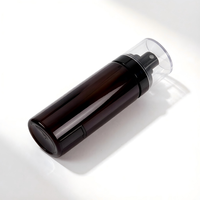 Flacon pulvérisateur cosmétique de luxe en PET, givré, avec logo personnalisé, couleur au choix, portable, vide, pour shampoing, lotion, sérum de soin, vente en gros