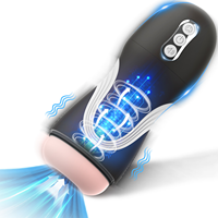 Masturbateur pour homme, automatique, à ventouse, vibrant, télescopique, avec son, en forme d'avion, pour exercices, articles pour adultes