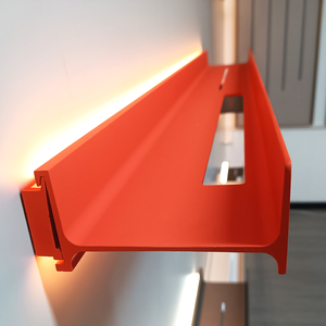 Modern <strong>Deep</strong> Built-In Illuminated LED Light Transformer Black Aluminum Hangers <strong>Floating</strong> <strong>Shelves</strong> for Living Room - Product Image 3