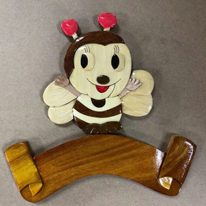 ของตกแต่งผนังไม้แบบอินทาร์เซียสำหรับประตูเด็ก ป้ายประตูน่ารัก - Product Image 1