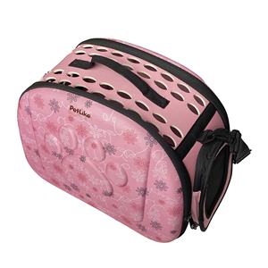 पोर्टेबल एयरलाइन ने बिल्लियों और छोटे कुत्तों के लिए योग्य पालतू कैरियर 3 डी पंजा नरम और सांस लेने योग्य यात्रा कंधे की थैली - Product Image 1