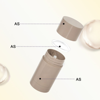 Contenant vide de 75g pour déodorant en stick, design rotatif, réutilisable, en plastique écologique et recyclable, pour crème visage et masque DIY, vente en gros