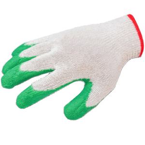 قفازات قطنية مطلية بيد مطاطية لتجاعيد الأعمال البناء مطاطية لتجاعيد الأعمال بقماش يد 10 ج - Product Image 4