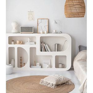 Casillero moderno para sala de estar, armario de diseño blanco francés, almacenamiento de madera <span class=keywords><strong>Vintage</strong></span>, aparador decorativo, vitrina, estantería - Product Image 4
