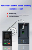 Variateur de fréquence AC VFD XLY260 à usage général 380-480V 3PH 0.75KW-2.2KW avec contrôle vectoriel, contrôleur de moteur industriel