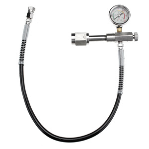 Manguera de Aire para Buceo QY de 61 cm (24 Pulgadas) con Válvula de Inflado de Alta Presión y Manómetro para Tanque de Aire Comprimido - Product Image 2