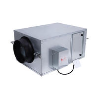 Unité d'air frais à pression positive 600 CMH avec filtration d'air, ventilateur de ventilation à flux unique monté au plafond, adapté aux bureaux