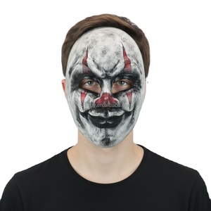 Horreur Effrayant Style Fou Halloween Tueur Joker Masque Cosplay Burning Man Party Thème Costume Décoration - Product Image 3