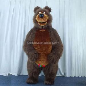 Disfraz de Mascota de oso marrón inflable, Kit de Cosplay de Anime para adultos para fiesta de Halloween, evento, paseo y vestido de carnaval - Product Image 2