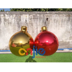 <span class=keywords><strong>Esferas</strong></span> inflables con tapa dorada, Bola de Navidad gigante, árbol, globos de Navidad, Bola de espejo inflable - Product Image 5