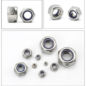 Écrou autobloquant hexagonal galvanisé à insert en nylon, prix d'usine en gros, diverses tailles métriques standard M3-M12 - Product Image 4