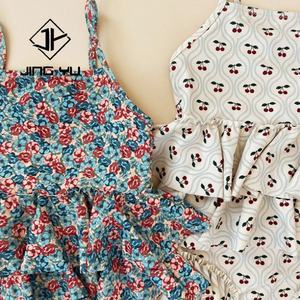 Traje de Baño Personalizado para Niños Pequeños OEN, Traje de Baño con Volantes para Niños, Traje de Baño de una Pieza de Poliéster Reciclado para Bebés - Product Image 2