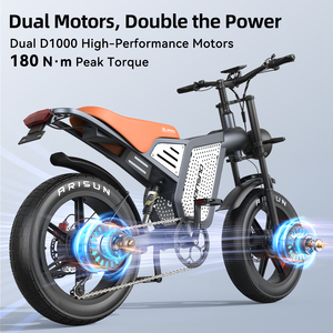 ยางขนาด 20*4.0  คลังสินค้า EU เยอรมนี จักรยานไฟฟ้า 48V23AH เบรกไฮดรอลิก มอเตอร์คู่ 750/250W*2 จักรยานไฟฟ้ายางอ้วน - Product Image 4