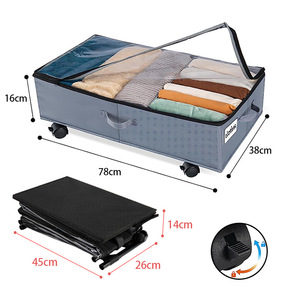 Caja <span class=keywords><strong>de</strong></span> almacenamiento plegable moderna <span class=keywords><strong>debajo</strong></span> <span class=keywords><strong>de</strong></span> <span class=keywords><strong>la</strong></span> <span class=keywords><strong>cama</strong></span> con ruedas, contenedor <span class=keywords><strong>de</strong></span> almacenamiento <span class=keywords><strong>debajo</strong></span> <span class=keywords><strong>de</strong></span> <span class=keywords><strong>la</strong></span> <span class=keywords><strong>cama</strong></span> <span class=keywords><strong>de</strong></span> bajo precio <span class=keywords><strong>para</strong></span> ropa - Product Image 2