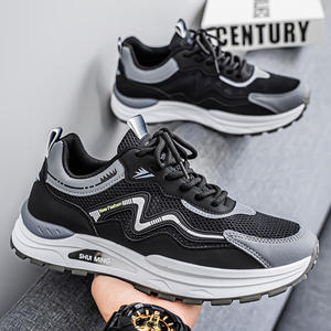 Лидер продаж, дышащая сетчатая обувь, повседневная мягкая Нескользящая легкая Удобная и прочная спортивная обувь для бега на платформе - Product Image 1