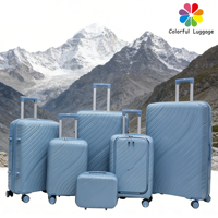Ensemble de bagages rigides 6 pièces, prêt pour les affaires et les voyages |   Roues pivotantes lisses pour une mobilité aisée.