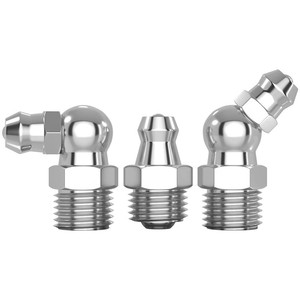 Tianzhuo Hardware Stainless Steel Grease Nipples M6 M8 M10mm Curved Threaded Pipe Fitting For Hand Grease Gun - Product Image 1
