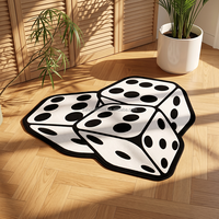 Tapis Anime en Polyester à Forme Irrégulière 3D, Tapis Moderne à Poils Coupés, Design Personnalisé pour Salon - Vente en Gros