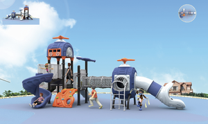 Tobogán Modular de Plástico Resistente para Patio de Recreo con Componentes Metálicos de LLDPE y PE para Escuelas, Parques y Instalaciones Municipales - Product Image 2