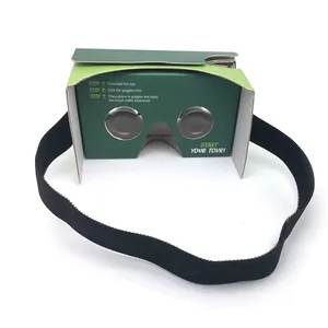 كرتون vr مخصص 3d نظارات الفيديو نظارات الواقع الافتراضي جوجل مربع عارض ورق مقوى 2 VR 3D نظارات 2.0 جوجل كرتون vr