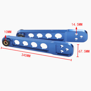 Bras de suspension supérieur 345 mm pour Honda Civic 01-05 ES, pièce de rechange en aluminium bleu - Product Image 1