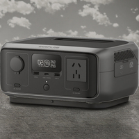 Station d'alimentation portable Ecoflow River 3 245Wh 300W, panneau solaire écologique, source d'alimentation pour voiture, batterie externe, onde sinusoïdale pure