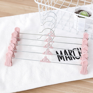 Mới đến nhà cửa hàng quần áo Windproof quần áo giá có thể điều chỉnh quần Clip không trượt nhựa quần móc - Product Image 5