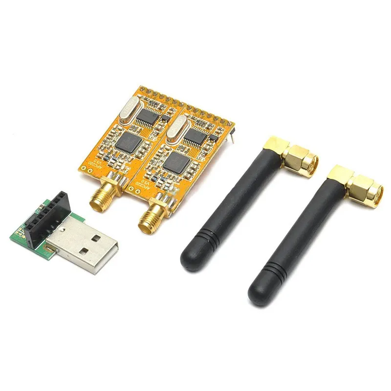 Módulo de dados sem fio apc220 rf, módulo conversor usb kit adaptador de módulo de antena 3.3v-5v