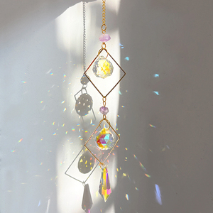 Atrapasoles de Cristal al por Mayor, Atrapasoles de Cristal Dorado y Plateado, Campanas de Viento de Cristal, Atrapasoles de Cristal para Decoración - Product Image 4