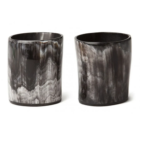 Tasse médiévale sur mesure avec corne à boire avec poignée Viking Ale chope à corne à boire pour bière hydromel - Product Image 2