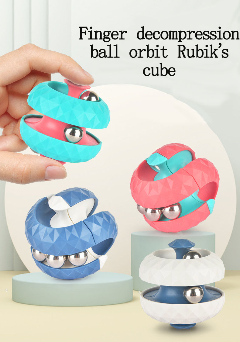 2022 Amazon's most popular decompression orbital gyro toys fidget bead orbit with 4 kinds of color for adult and kids Gifts