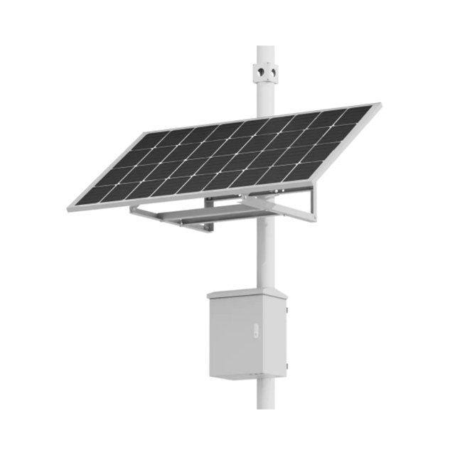 Glass Solar Panels 80W 240Ah Ultra-Long Battery Life 12V Output DC Durable Outdoor Monitoring System Lithium Battery
