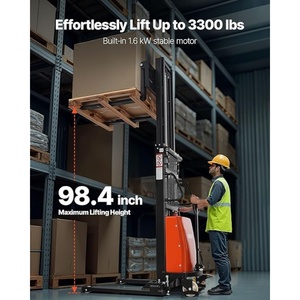 Chariot élévateur à palettes tout-terrain à livraison rapide, capacité de levage de 1,5 à 2 tonnes, hauteur de levage de 3 m, acier haute résistance et résistant aux chocs, chariot élévateur électrique - Product Image 4