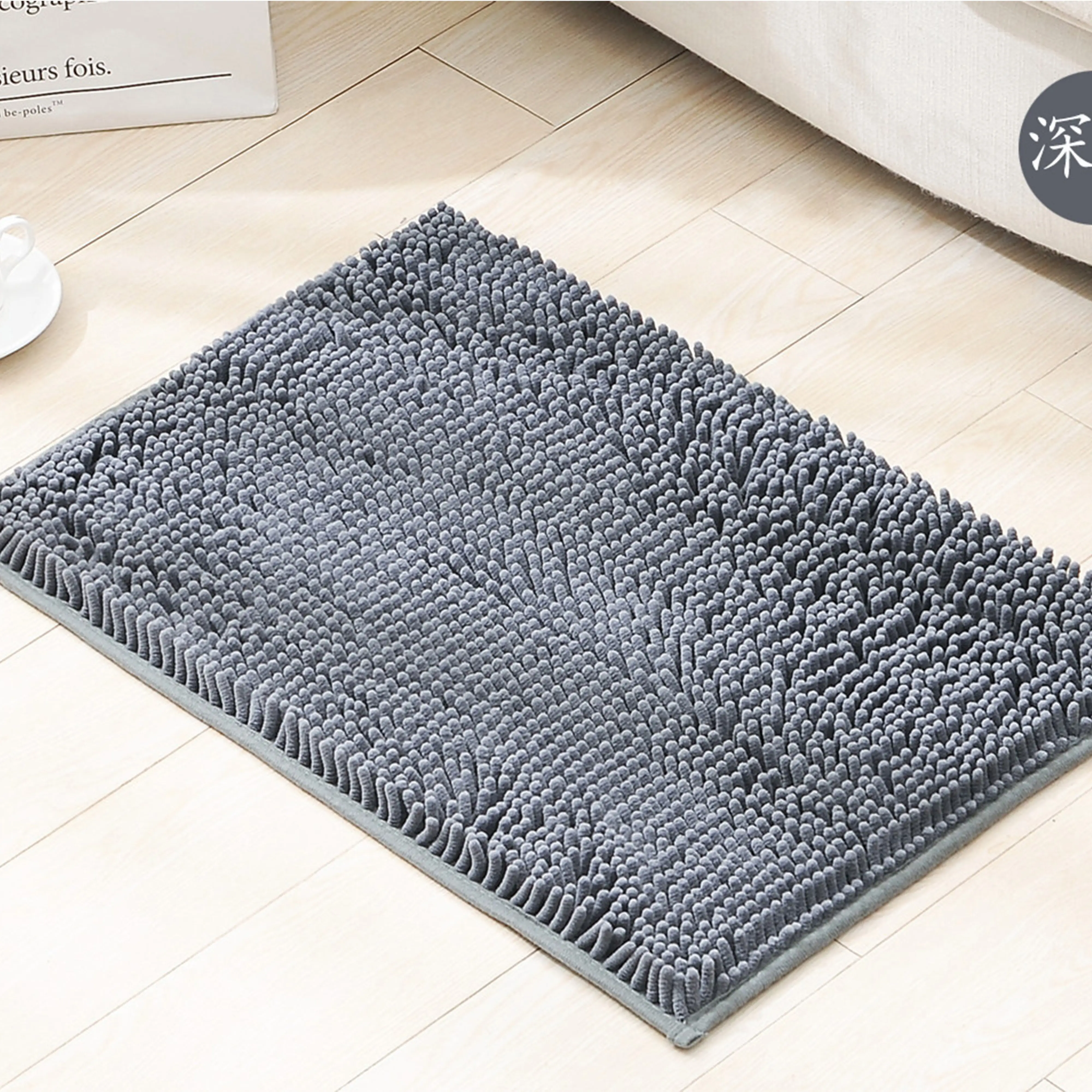 Bathroom Luxury Chenille Bathroom Rug Mat Extra Soft Microfiber bath rugs for bathroom non slip bath mats